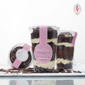 Chocolate dessert in a cup