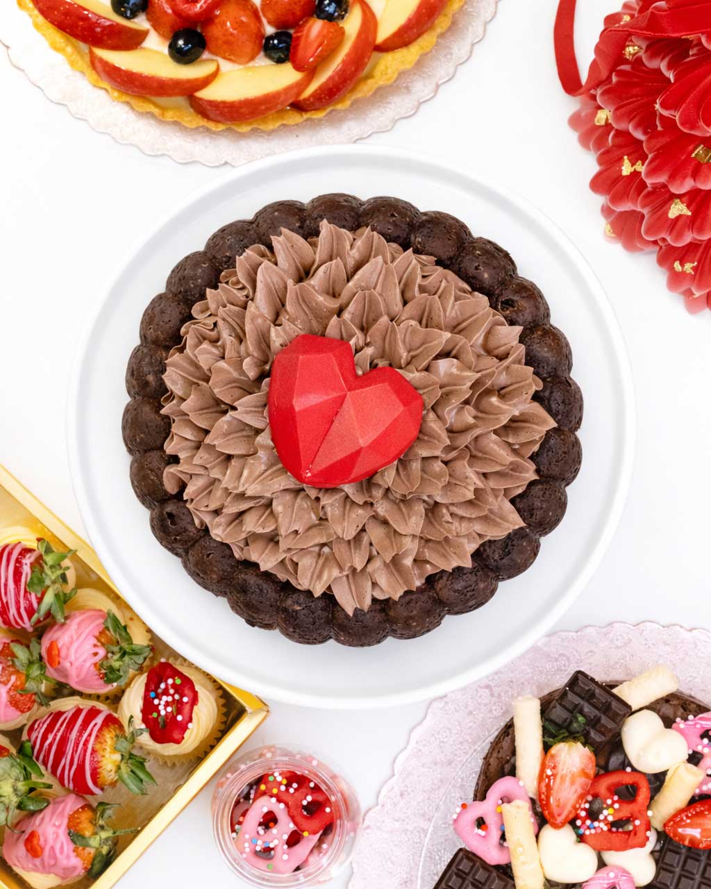 Valentine Flute Cake